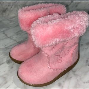 Garanimals Pink Faux Fur Boots Girls 6